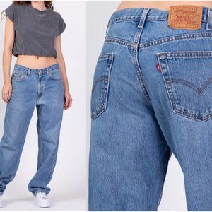 90s Levis 550 High Waist Unisex Jeans - 34" Waist
